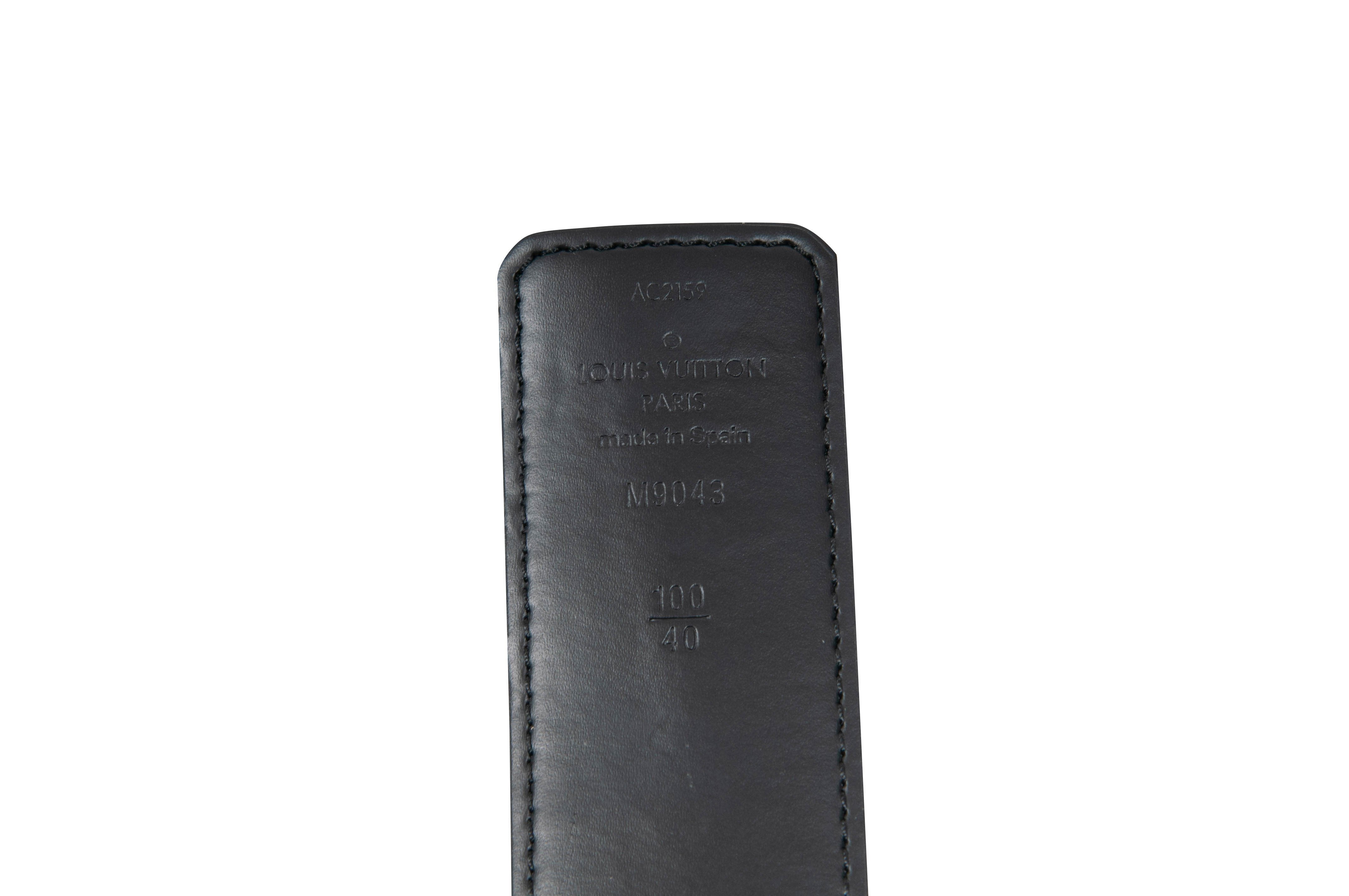 Louis Vuitton LV Initials 40 MM Black Grey Eclipse Monogram Belt Size 100  Me's – THE-ECHELON