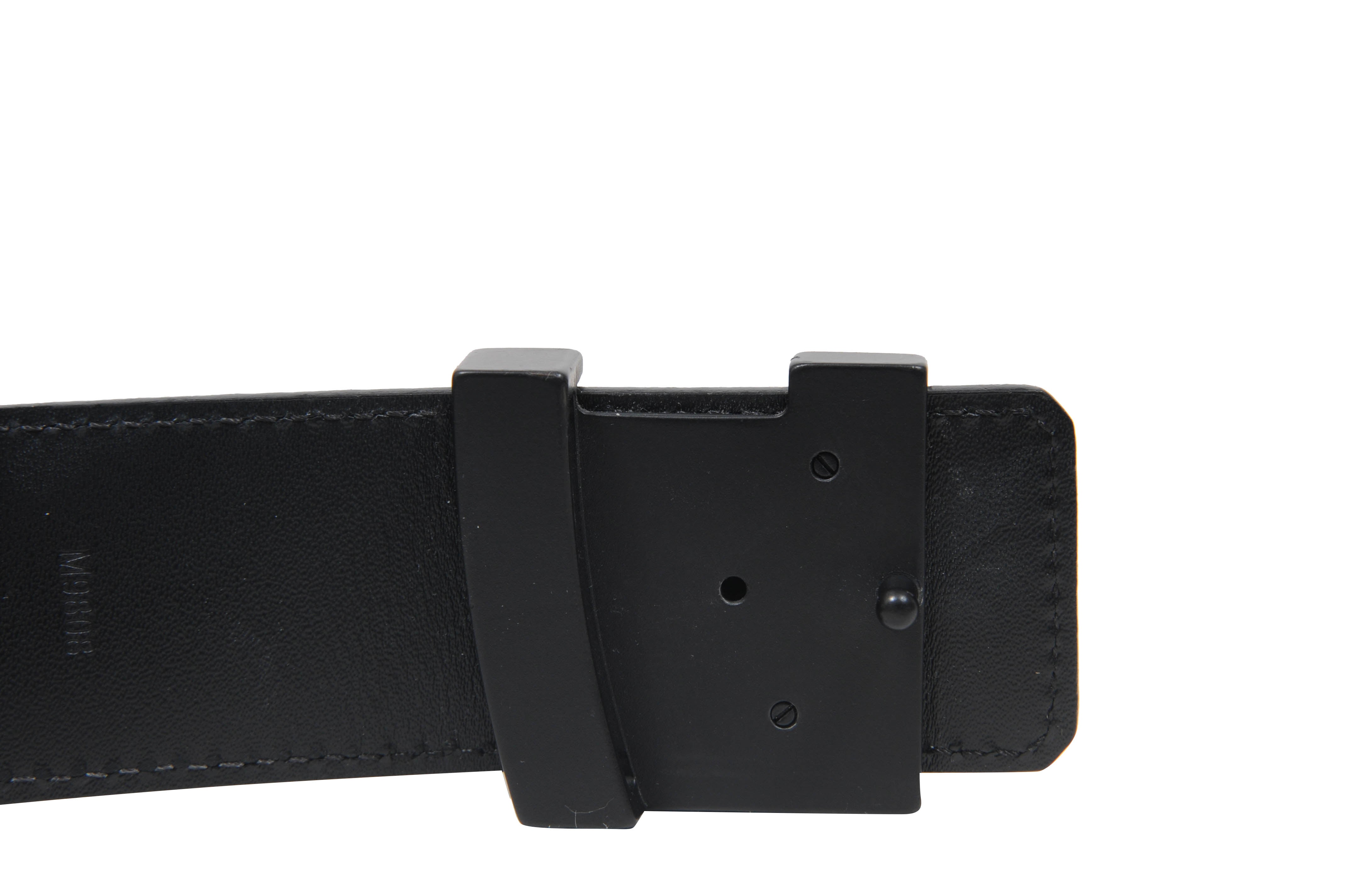 Louis Vuitton Men's LV Initials 40MM Black Gray Damier Waist Belt