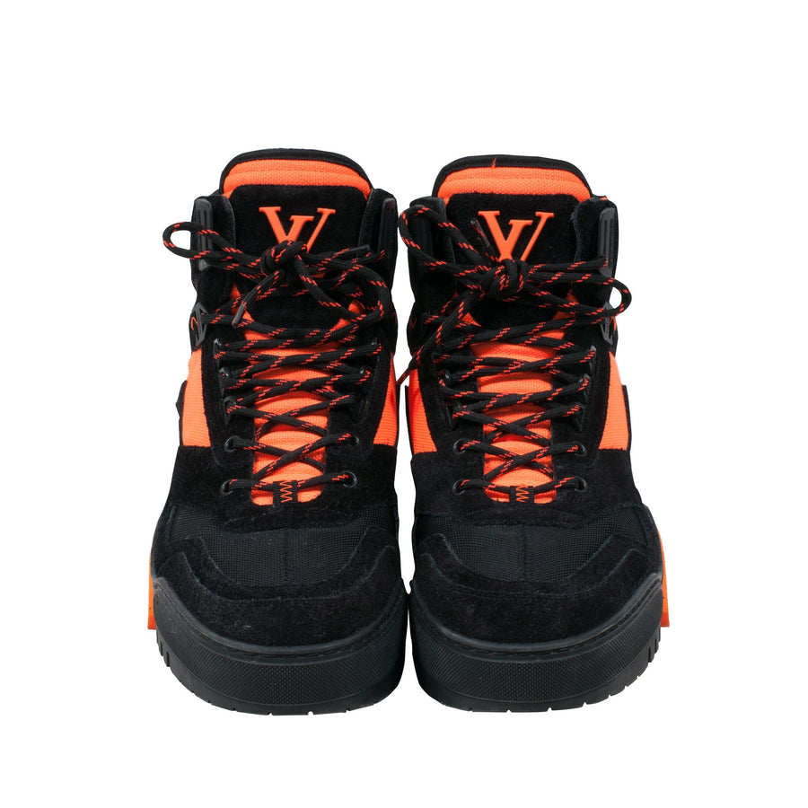LV Orange/Black Hiking Ankle Boots LOUIS VUITTON 