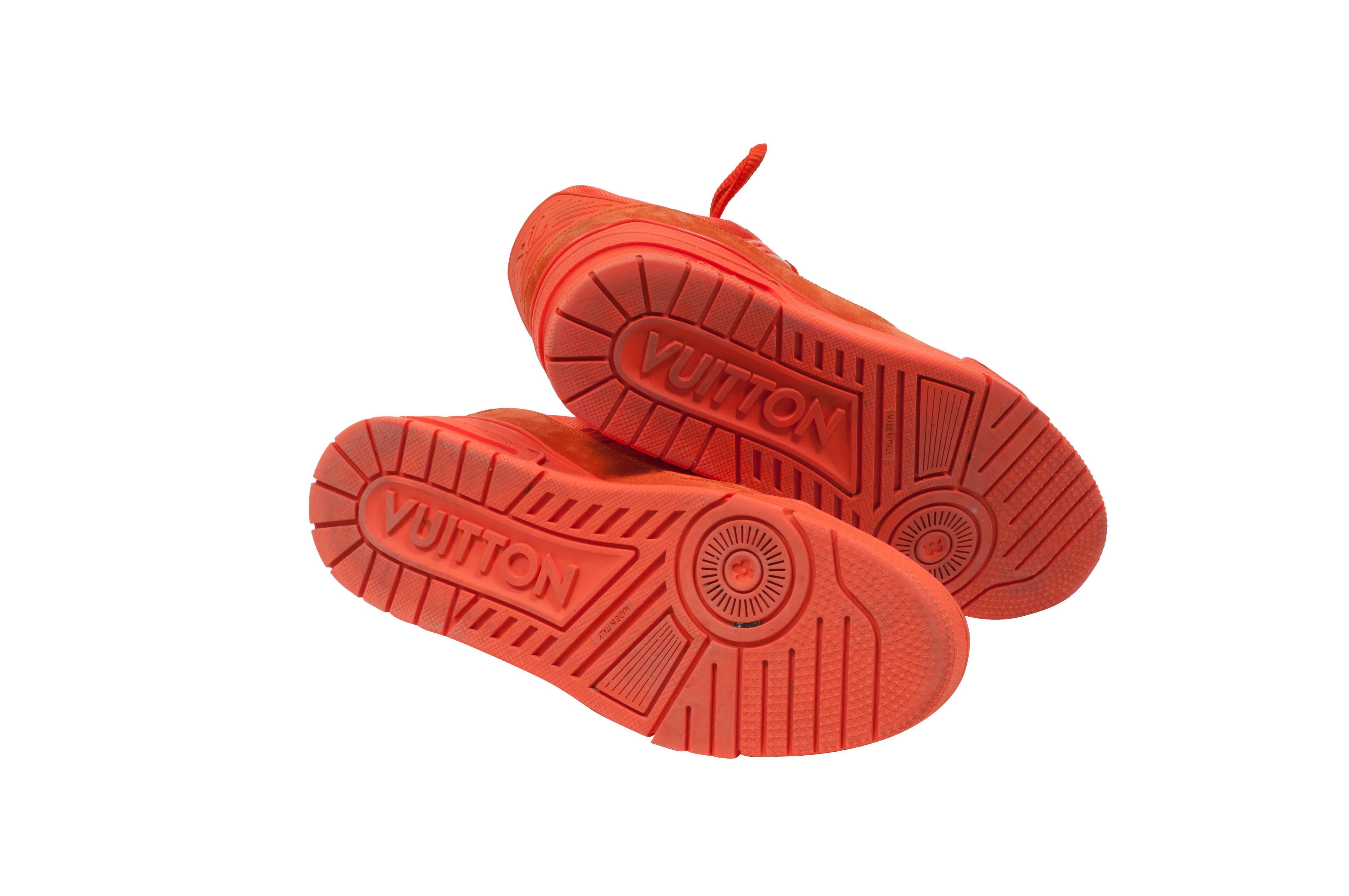 louis vuitton trainers orange mca