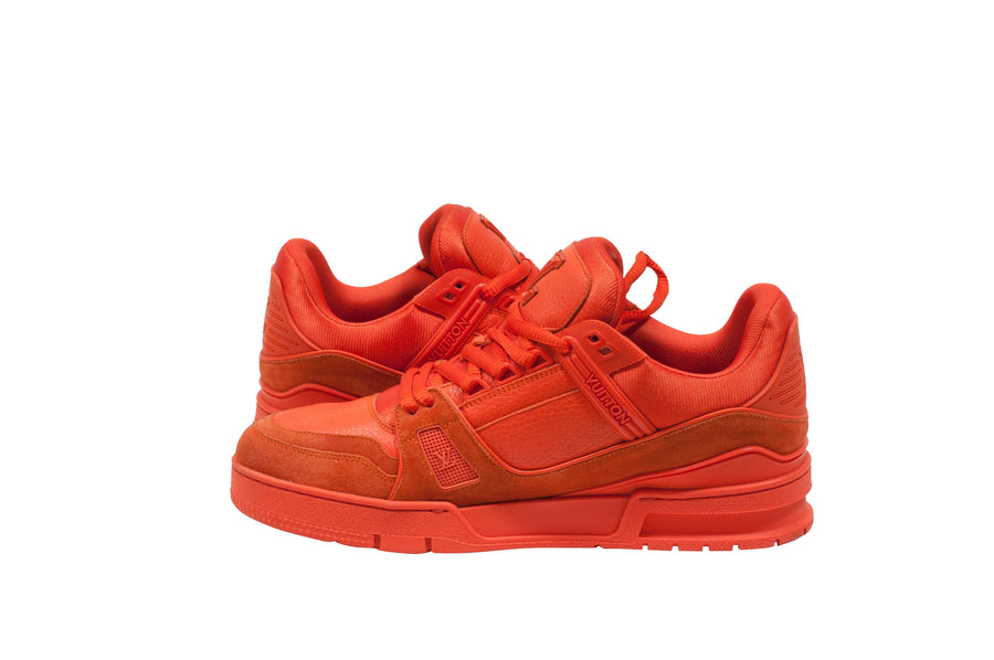 Louis Vuitton, Shoes, Brand New Louis Vuitton Men Lv Trainer Sneaker In  Orange