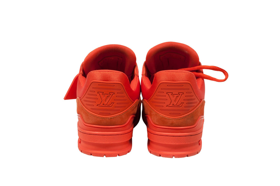 LOUIS VUITTON Trainer Sneaker Orange Size 9.5
