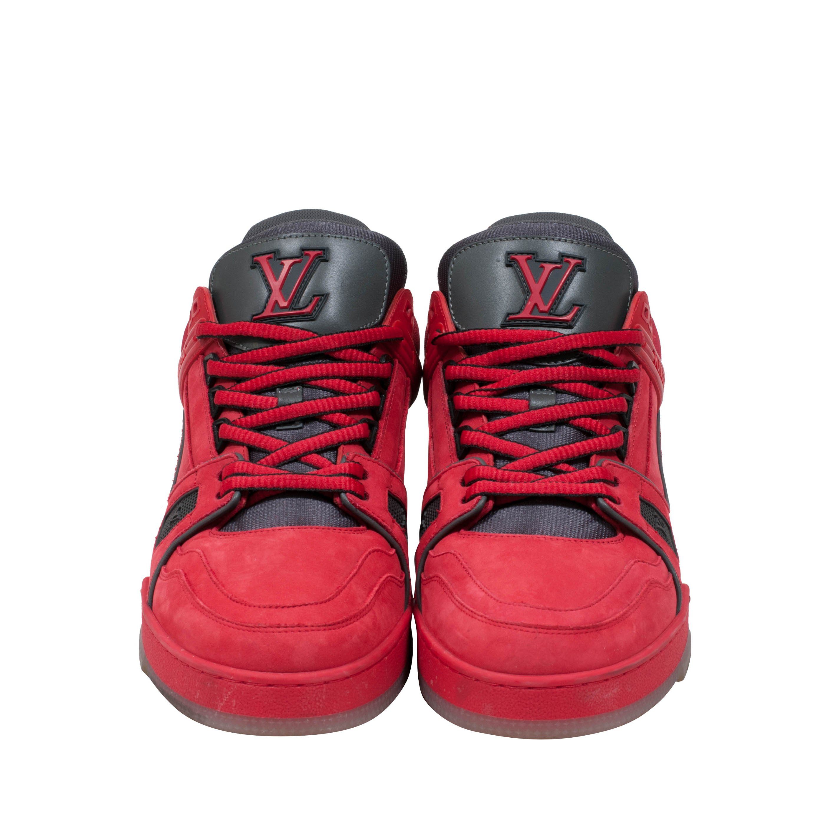 Louis Vuitton® LV Trainer Sneaker Red. Size 10.5 in 2023  Louis vuitton  sneakers, Trainer sneakers, Mens shoes sneakers