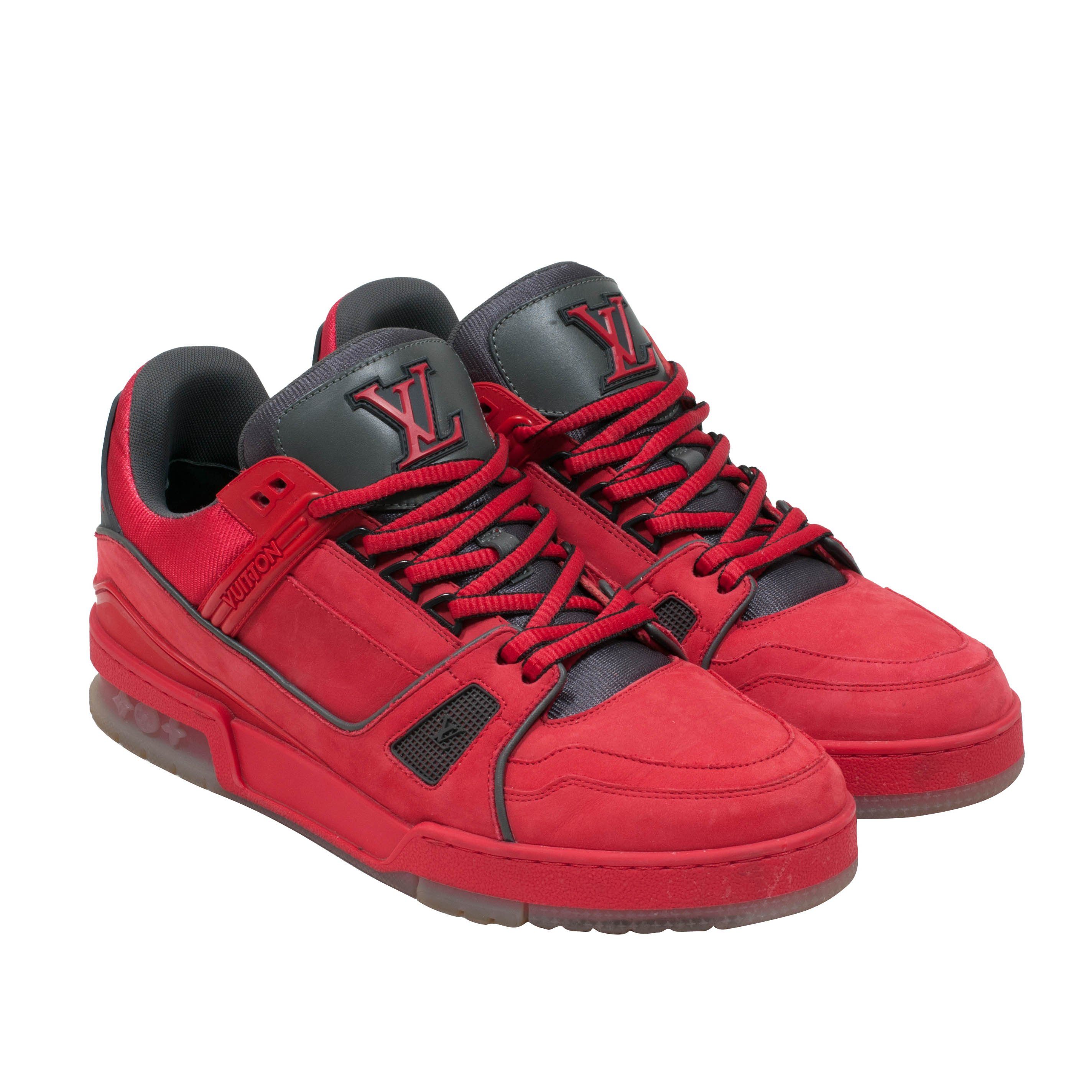 LV Trainer Sneaker (Red/Gray)