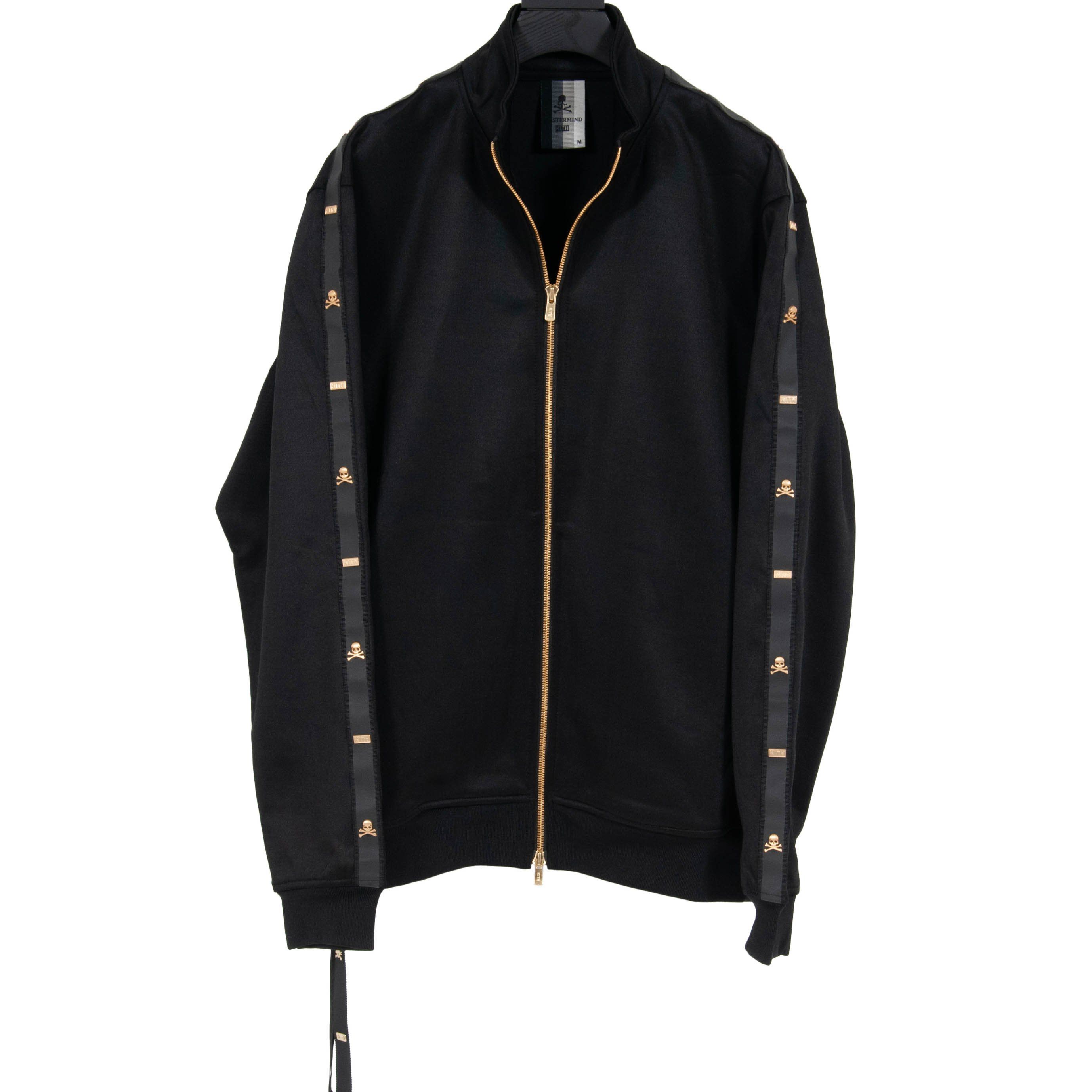 Kith Mens Mastermind Track Jacket Black Gold Size Medium Coat