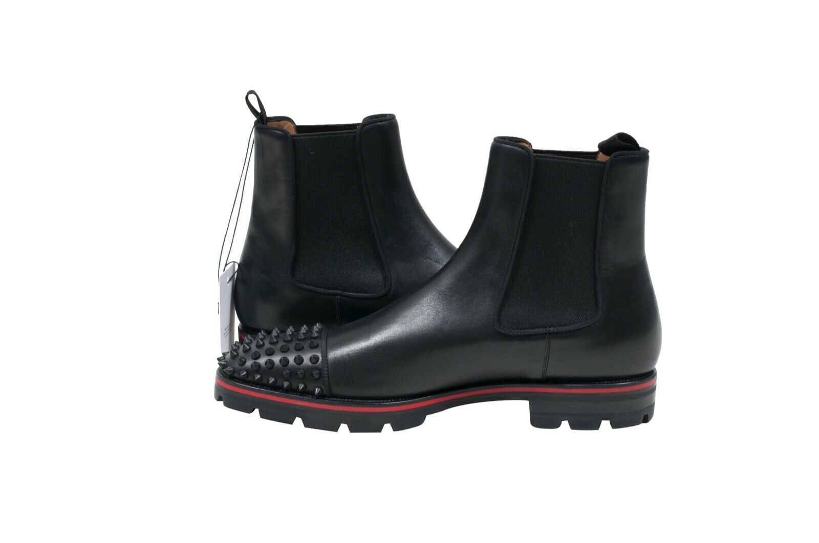 Christian Louboutin Melon Spikes Boots. Size 43.5 Christian Louboutin Brown Suede Melon Spikes Chelsea Boots  main image 2