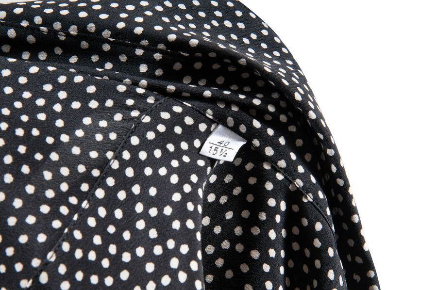 Micro Polka Dot Button Up Shirt SAINT LAURENT 
