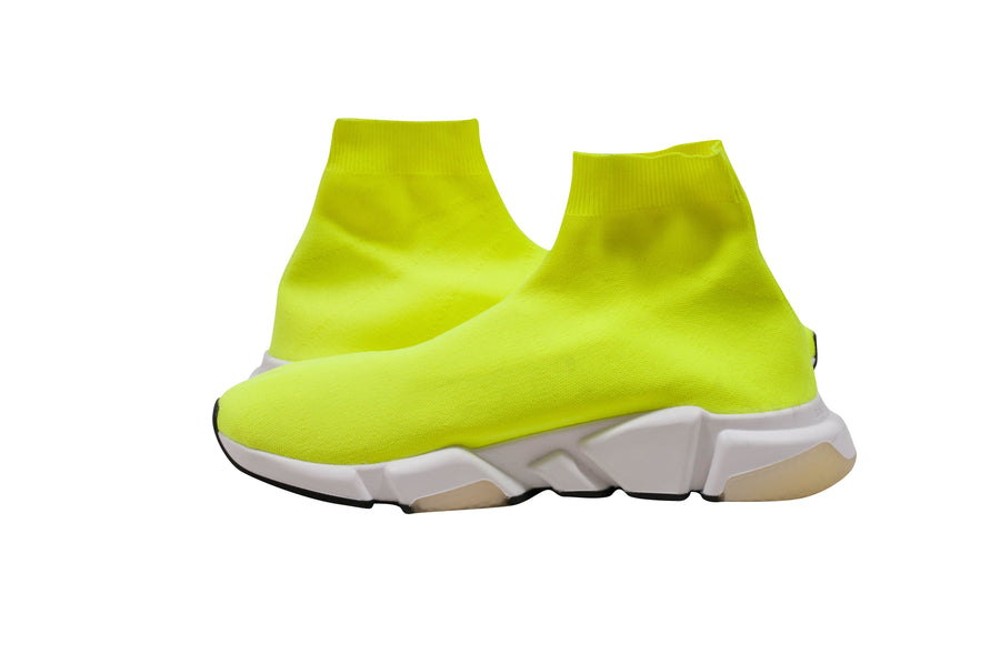 Mid Top Neon Yellow Speed Sock Runner Trainer Sneakers BALENCIAGA 
