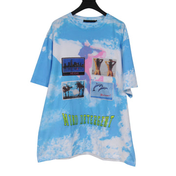 Mind Detergent Tie Dye Blue T Shirt ALEXANDER WANG 