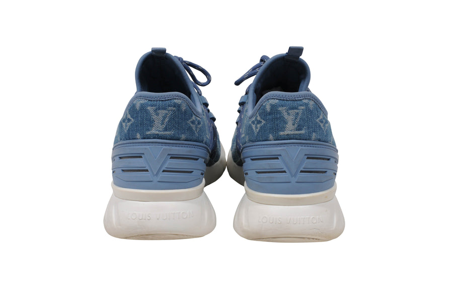 Louis Vuitton Blue Denim Monogram Fastlane Sneakers