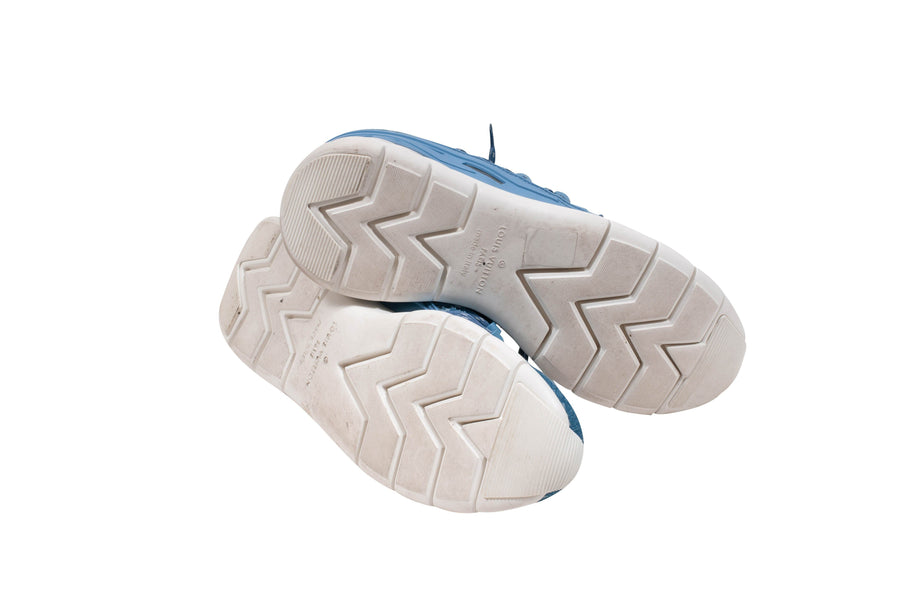 Louis Vuitton Blue Denim Monogram Fastlane Sneakers – Savonches