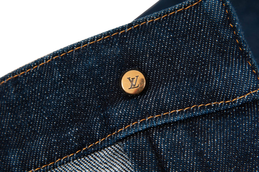 Louis Vuitton Indigo Dark Wash Denim Skinny Jeans S Louis Vuitton