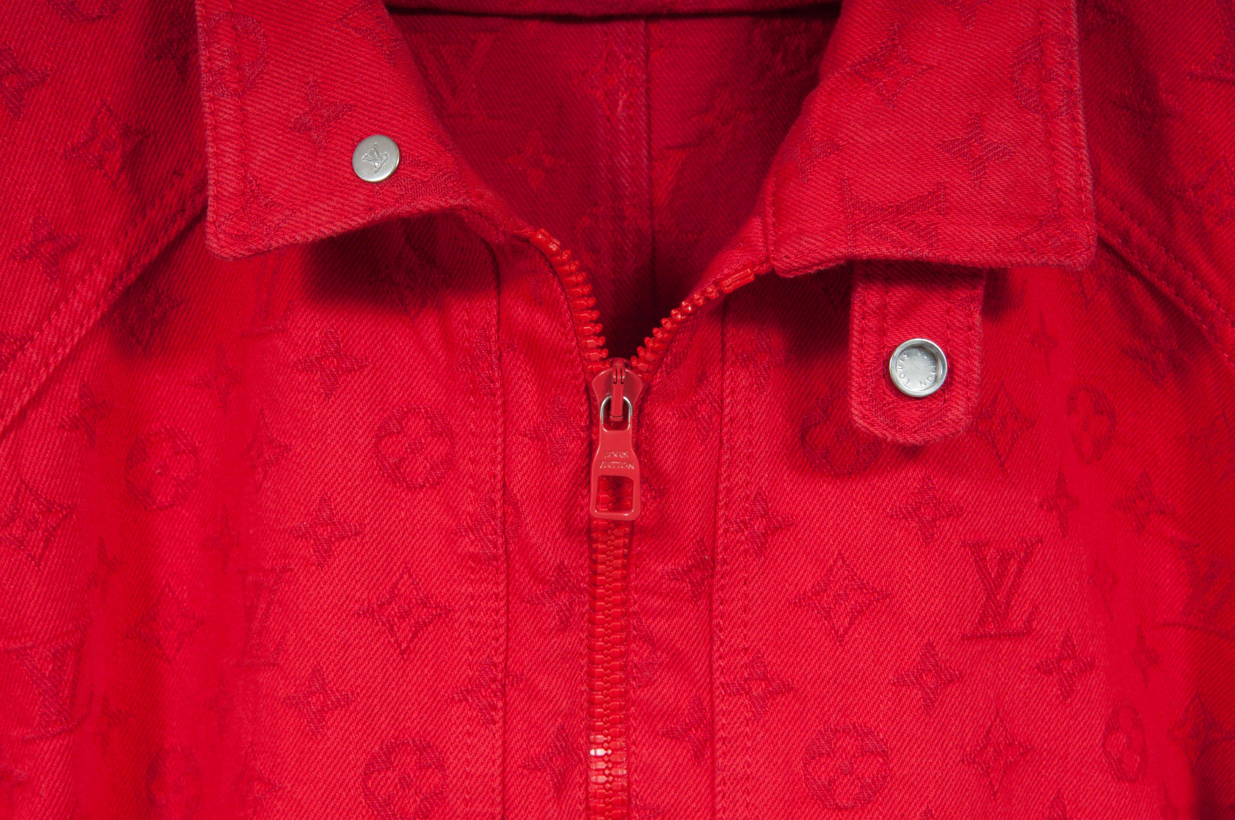 Monogram Soft Denim Jacket (Red) – THE-ECHELON