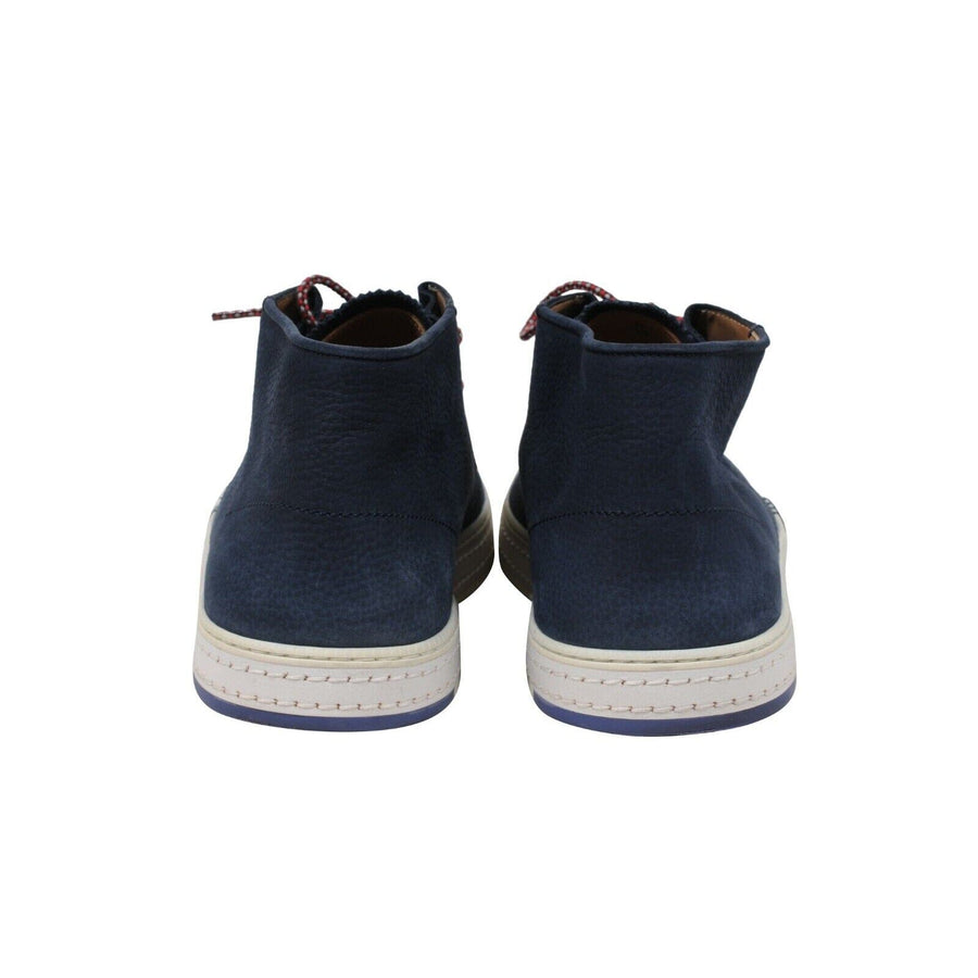 Navy Blue Nubuck Chukka Boots Berluti 