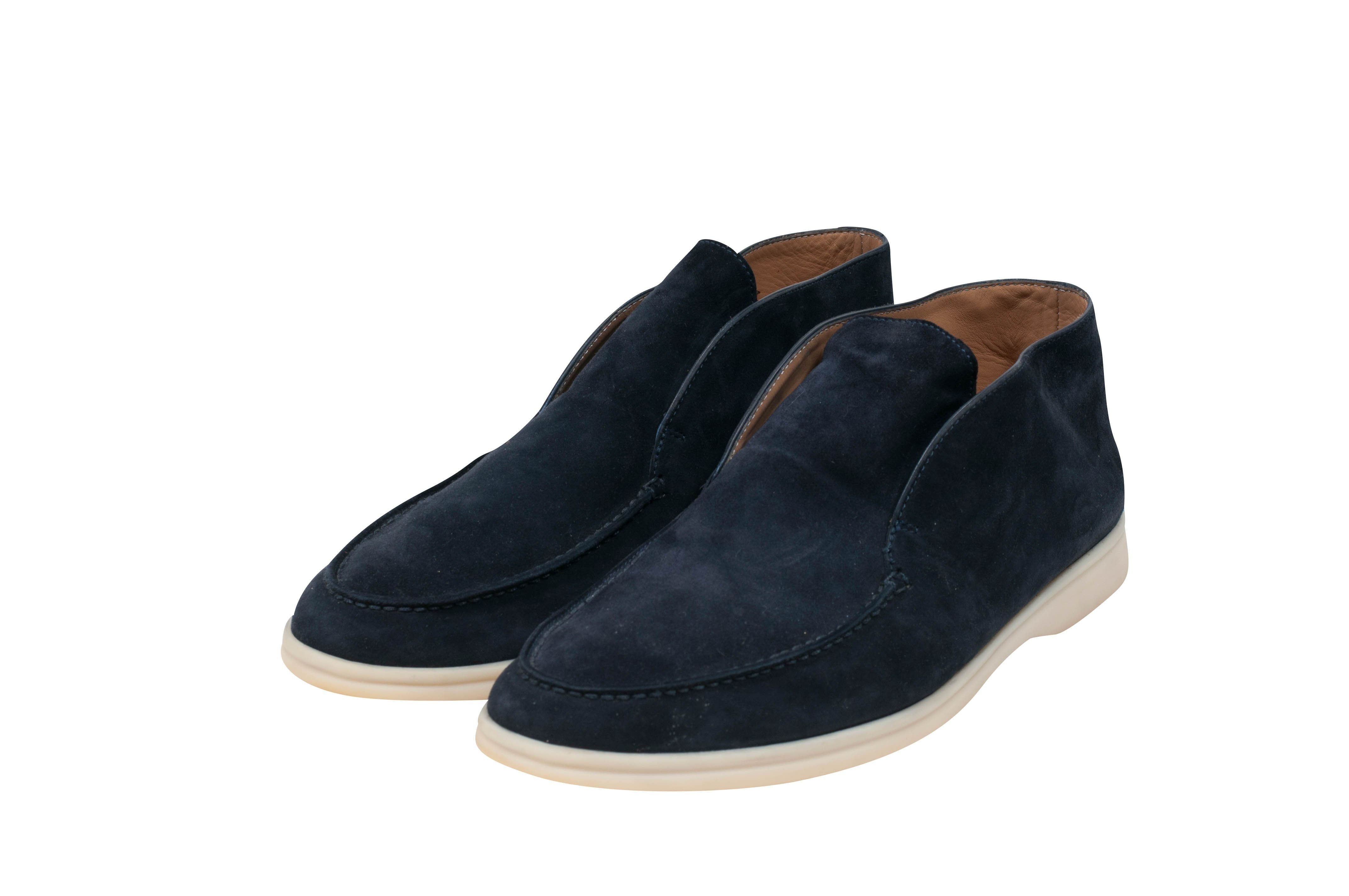 Loro Piana Men's Navy Blue Polacchino Uomo Open Walk Size 42 – THE