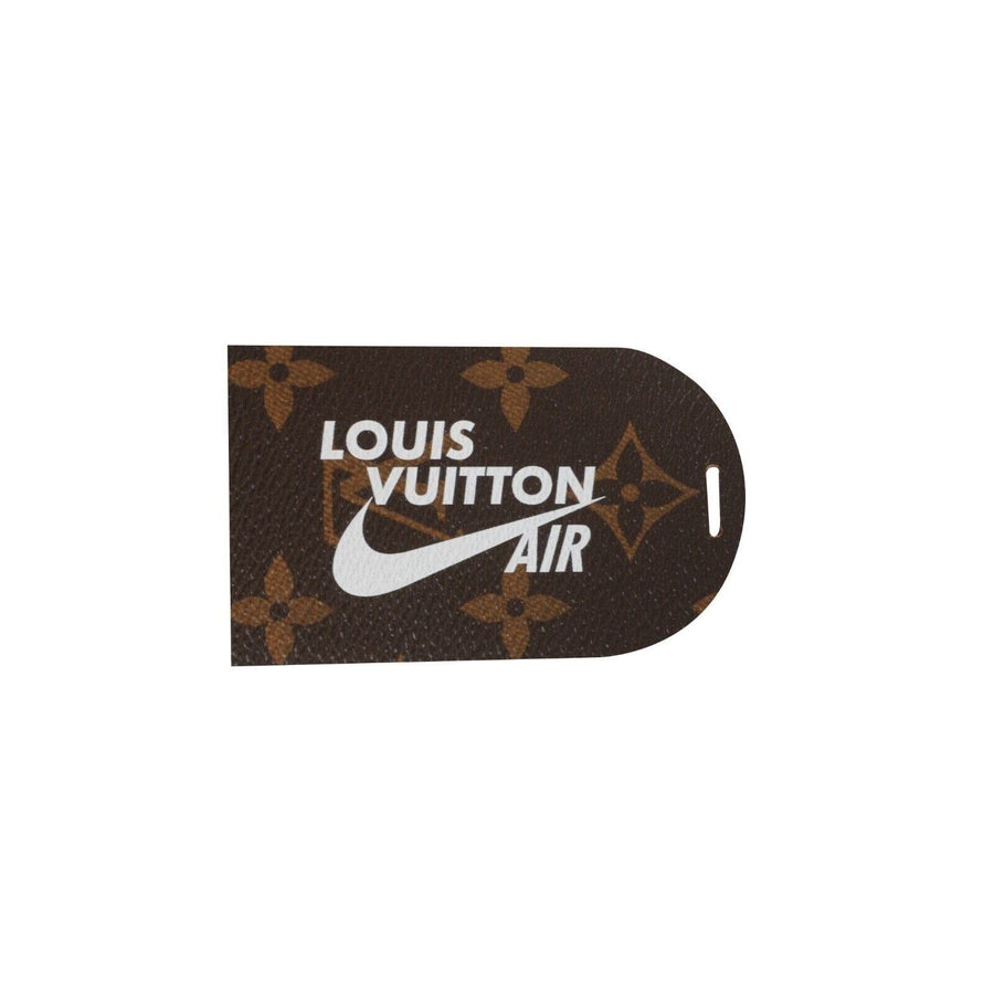 Nike Air Force 1 Brown Monogram Leather Shoe Luggage Tag Air Logo LOUIS VUITTON 