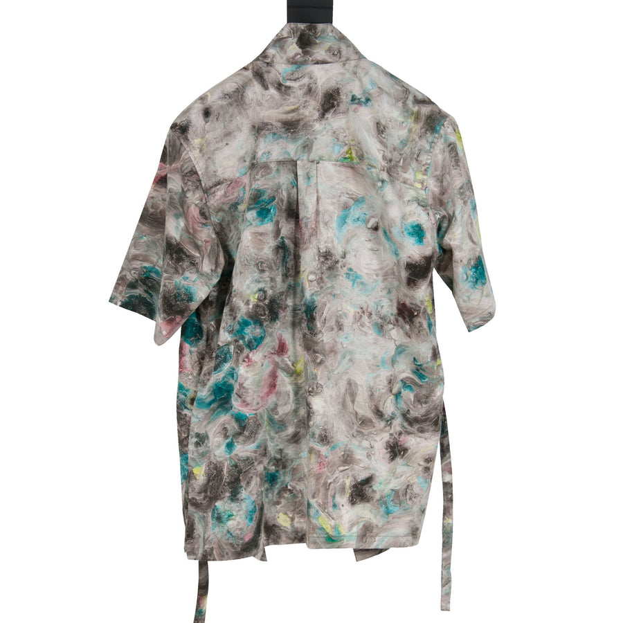 Norihagashi Kimono Style Printed Cotton Poplin Shirt Sasquatchfabrix 