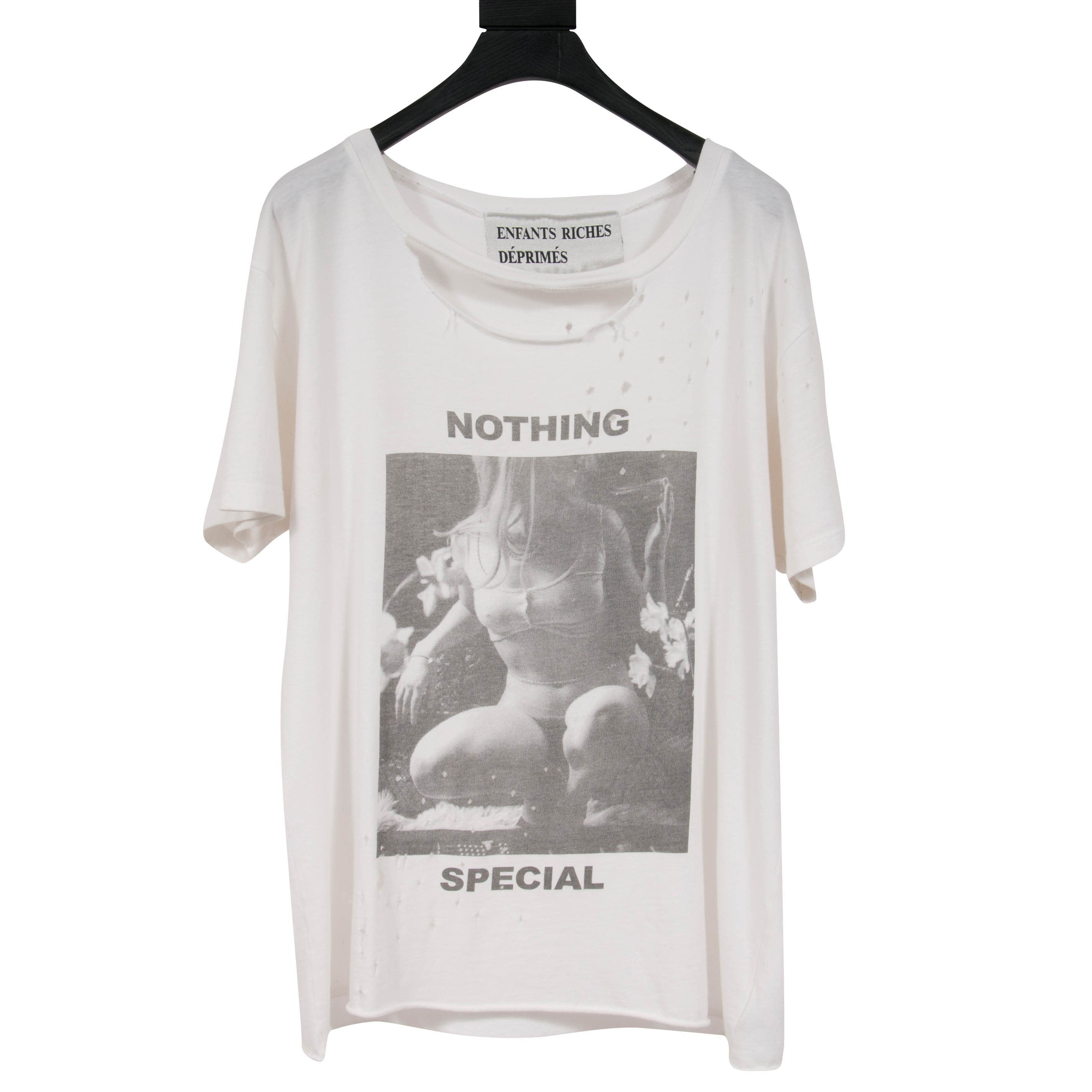 Enfants Riches Deprimes Nothing Special Distressed White T Shirt Size ...