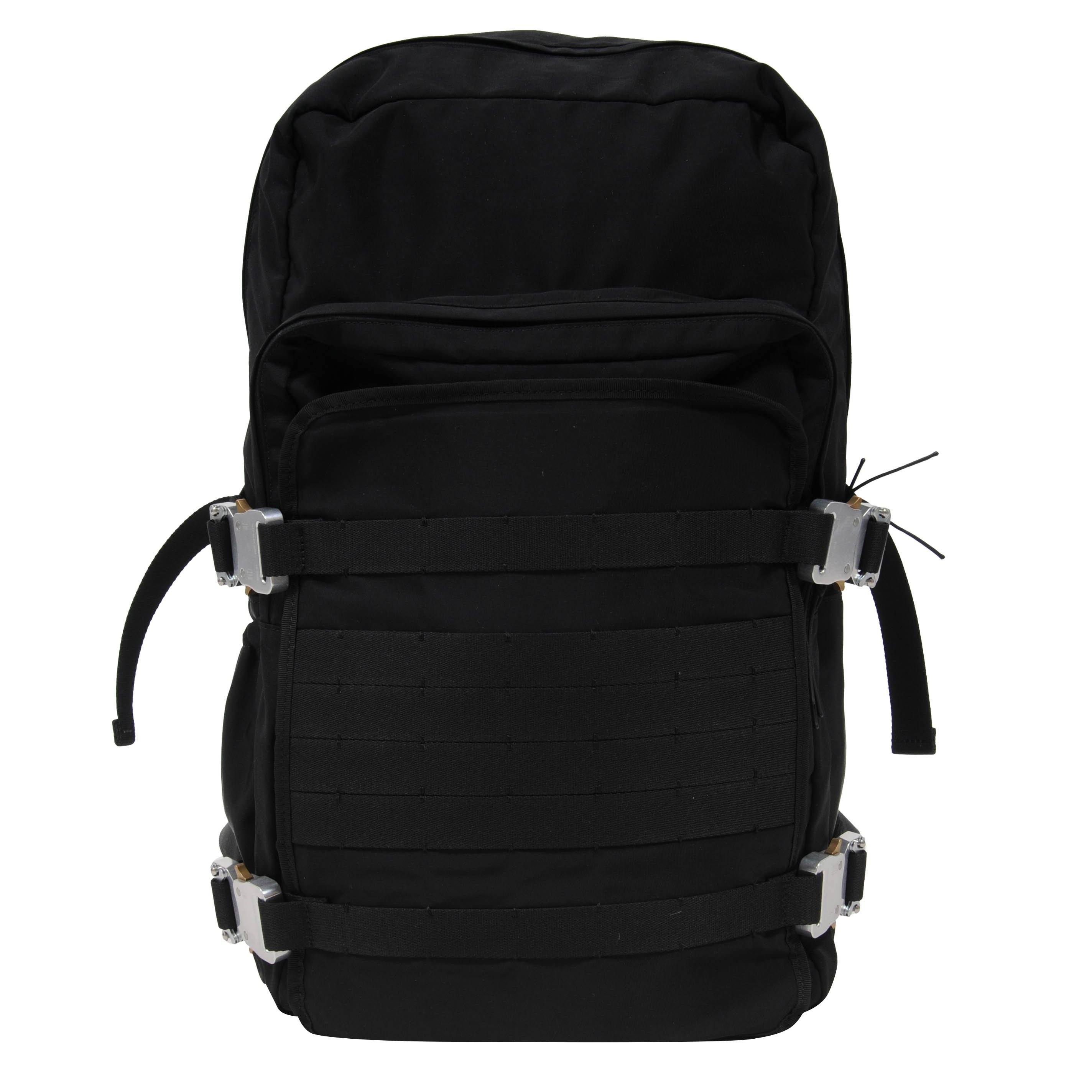 Black Nylon Camping Backpack