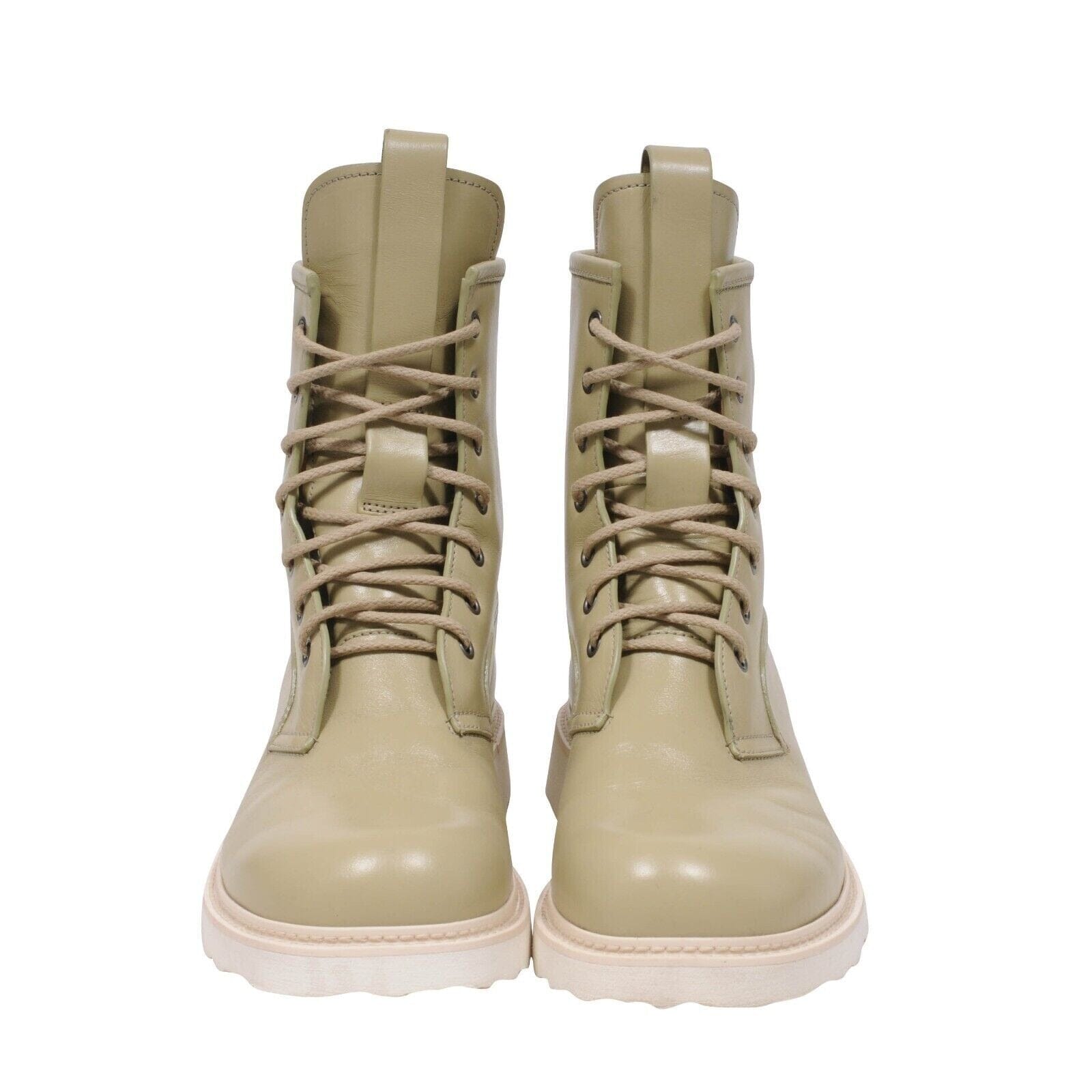 Bottega Veneta Men\'s Army Green High-Top Boots Bottega Veneta - Leather-Trimmed Nylon Hiking Boots - Green  main image 3