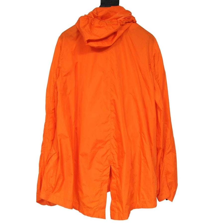 Orange Nylon Hooded Rain Jacket Parka Marni 