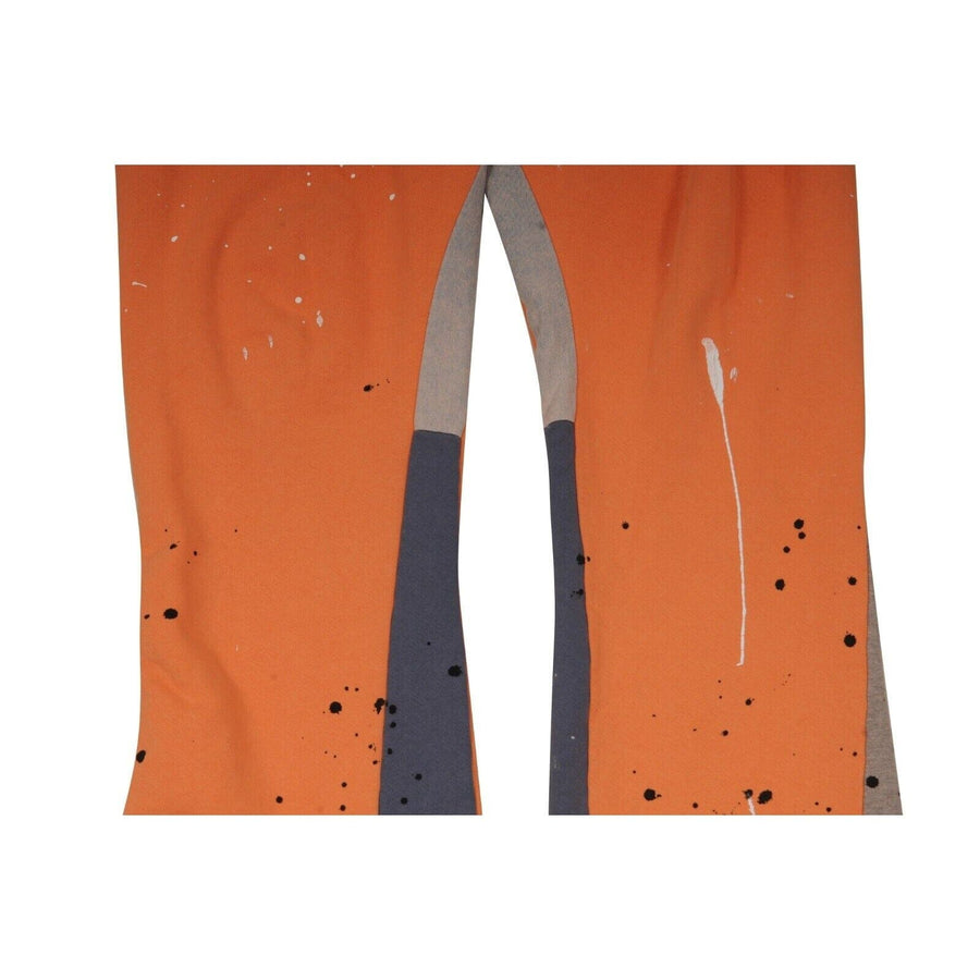 Orange Painted GD Logo Flare Sweatpants Gallery Dept. 