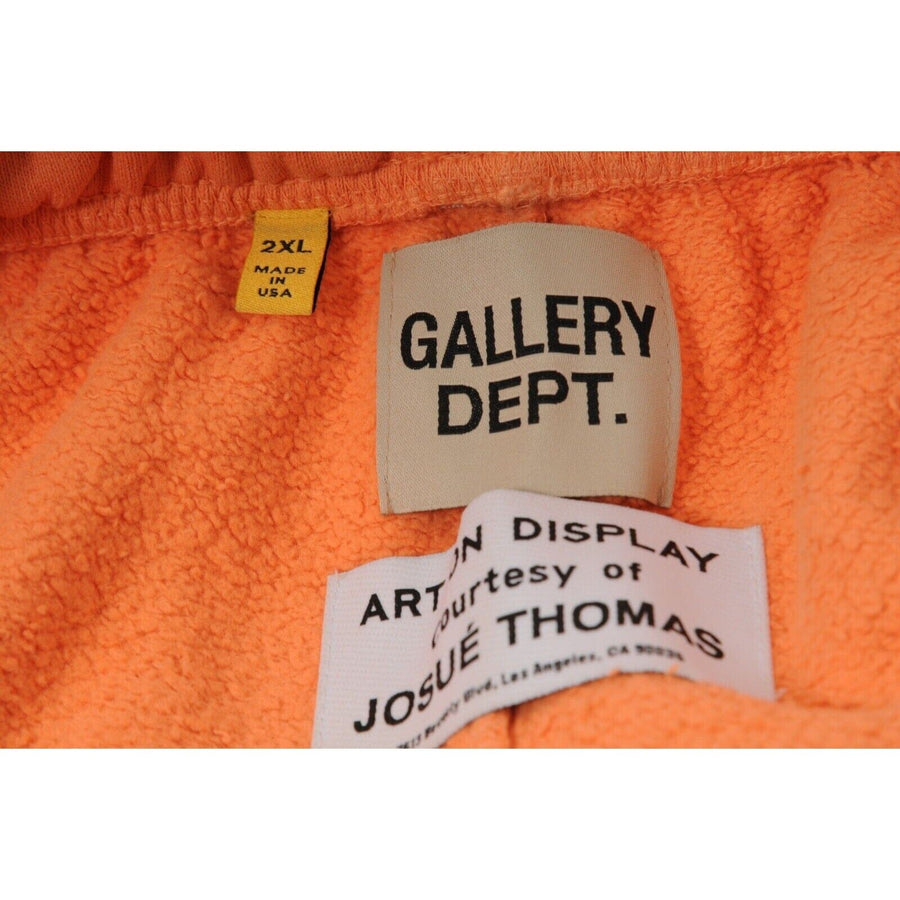 Orange Painted GD Logo Flare Sweatpants Gallery Dept. 