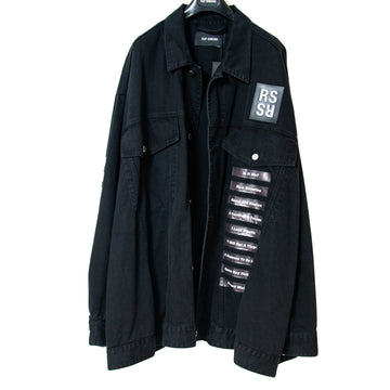 Oversized Black Denim Jacket RAF SIMONS 