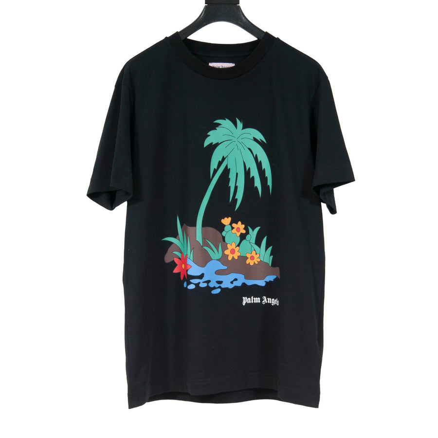 Palm Island Black T Shirt Palm Angels 