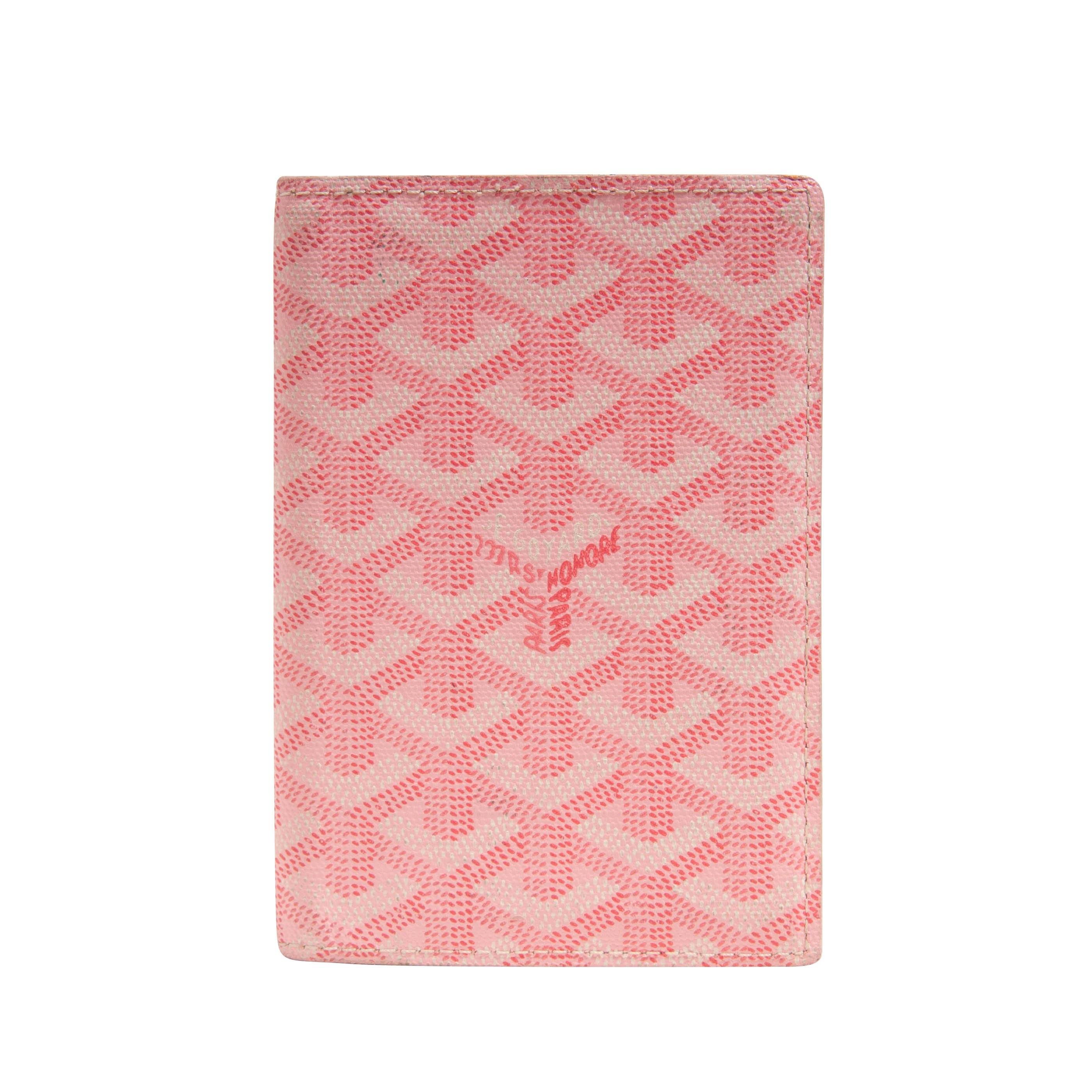 Goyard Passport Cover Pink - PurseValley Factory