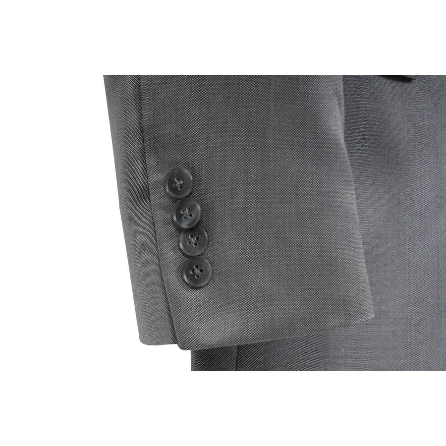 Peak Lapel Suit Grey Wool Single Breasted Two Buttons Dolce & Gabbana 