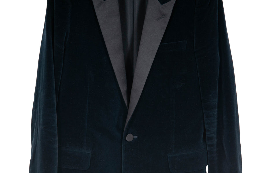 Peaked Lapel Velours Tuxedo Jacket SAINT LAURENT 