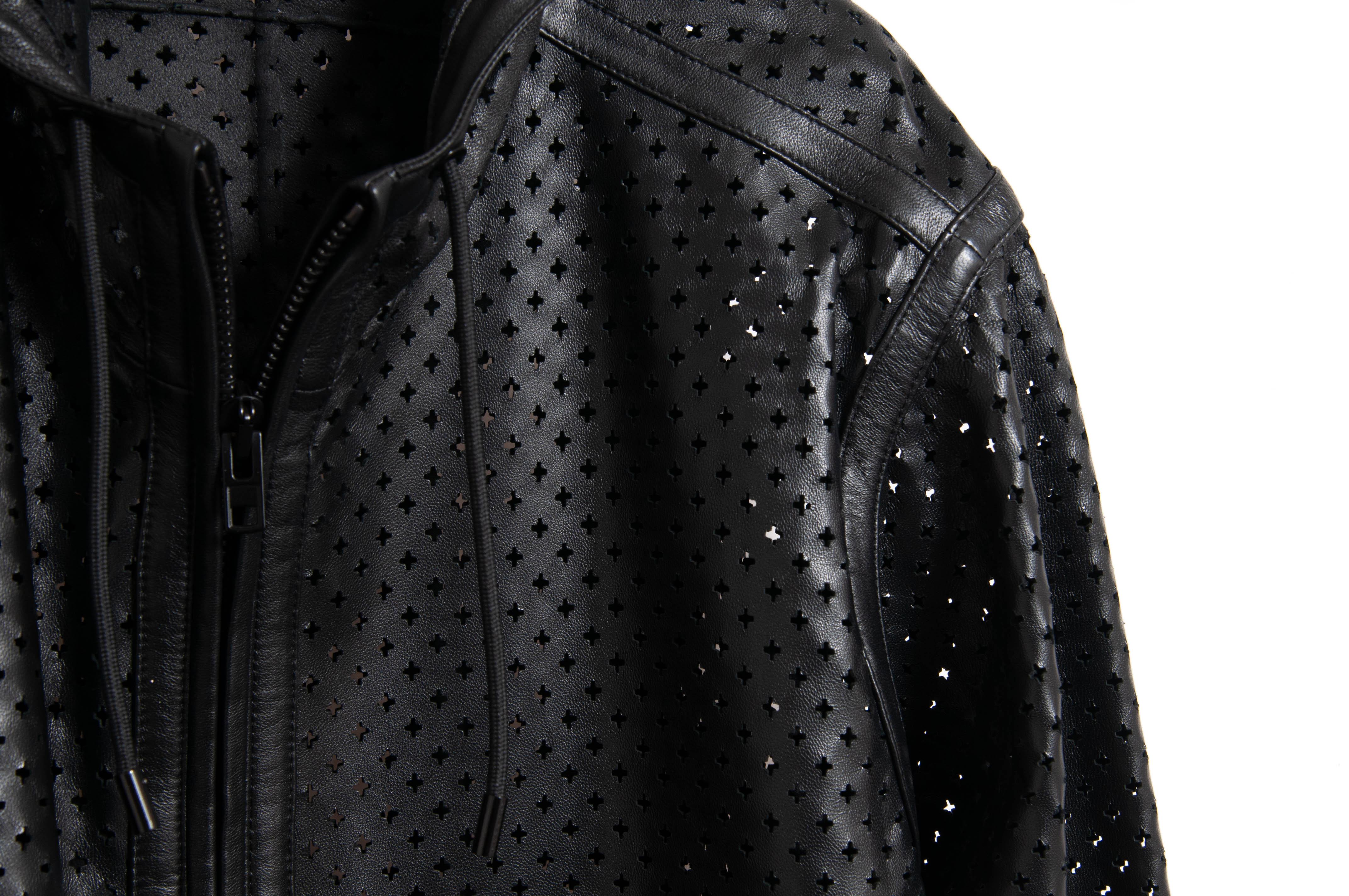 Perforated Leather Hooded 【公式通販】