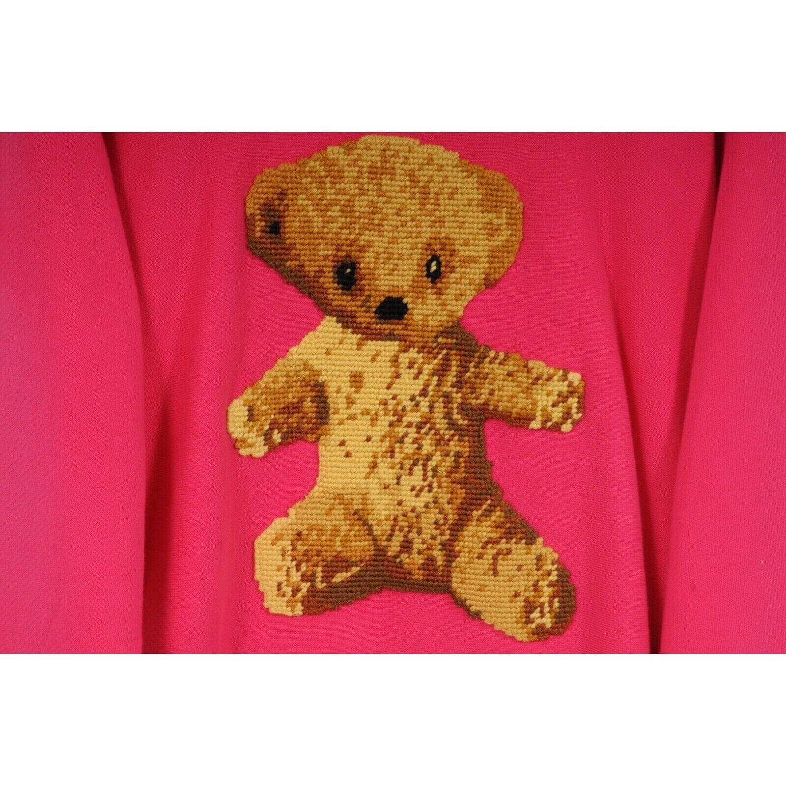 Gucci Mens Pink Guccy Teddy Bear Sweatshirt Pullover Size Large THE ECHELON