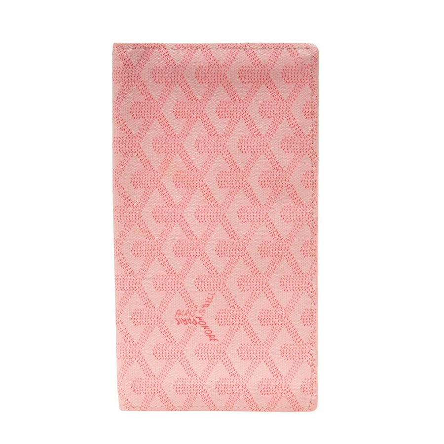 Goyard Pink Richelieu Long Zip Bi-Fold Wallet Card Holder Matignon