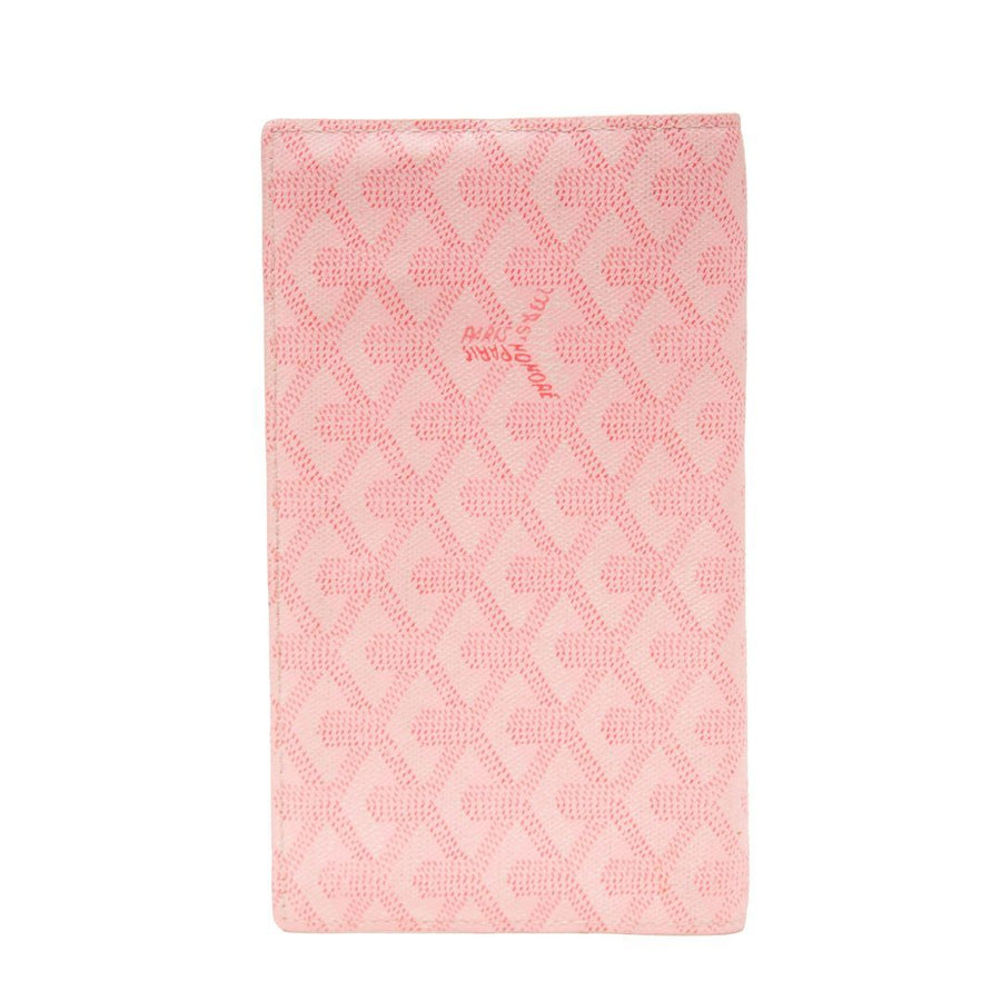 Goyard Pink Richelieu Long Zip Bi-Fold Wallet Card Holder Matignon