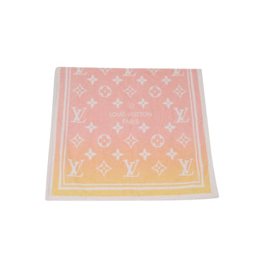 Louis Vuitton Beach Bath Towel Orange Green Drap De Bain Monogram MP3079  Cotton