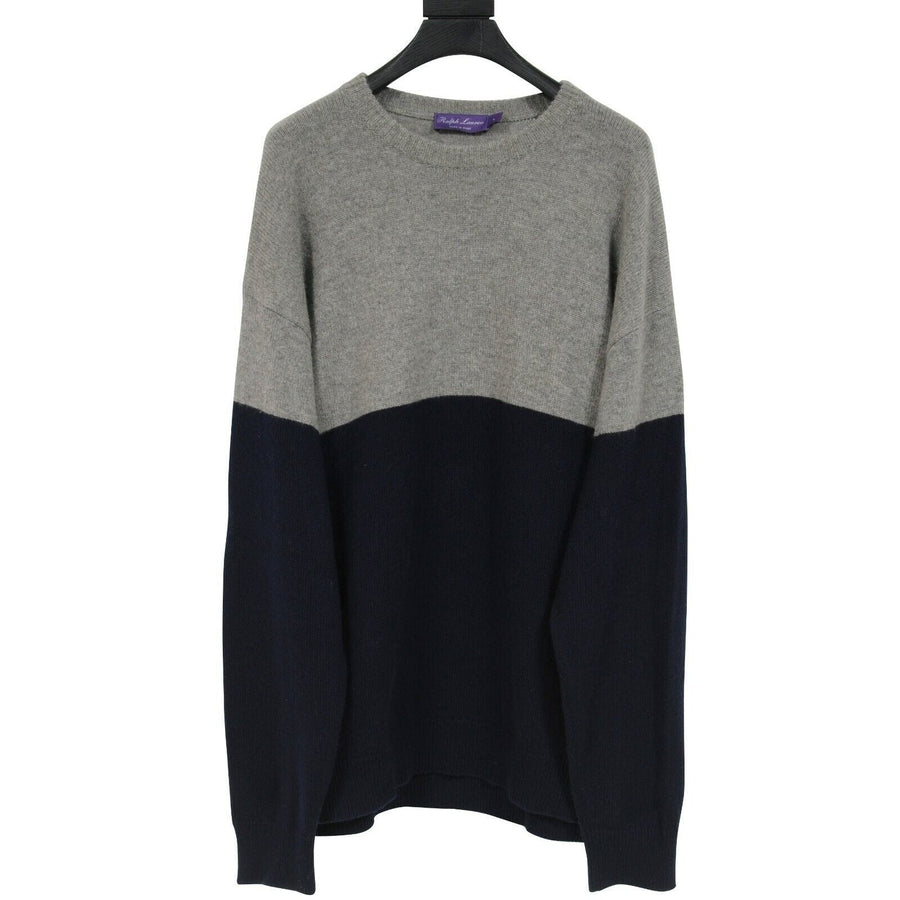 Purple Label Two Tone Cashmere Sweater Ralph Lauren 