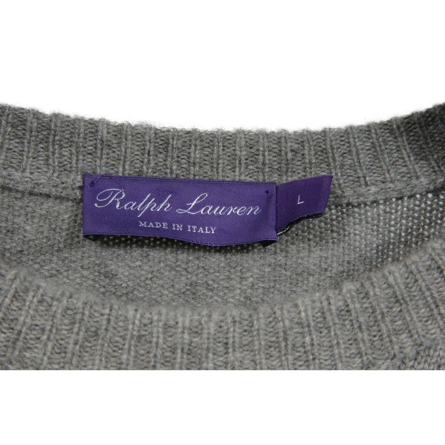 Purple Label Two Tone Cashmere Sweater Ralph Lauren 