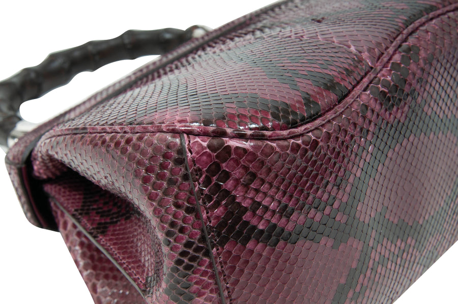 Purple Python Ladylock Baomboo Bag GUCCI 