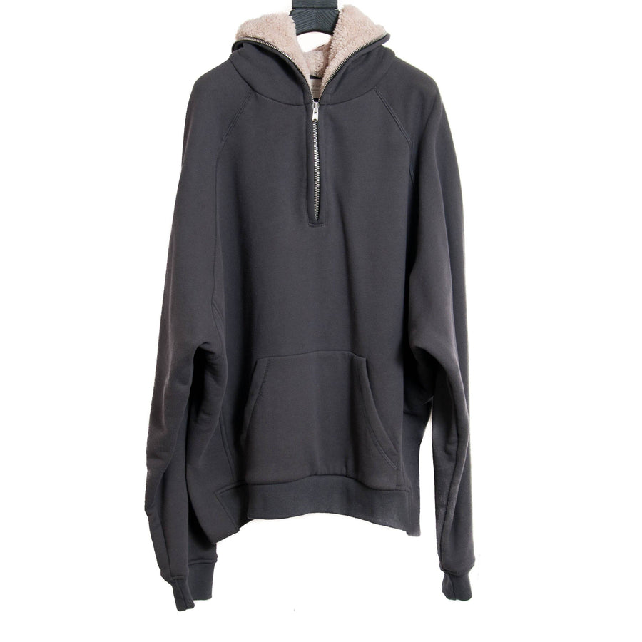 Quarter Zip Sherpa Hoodie – THE-ECHELON - Main Image
