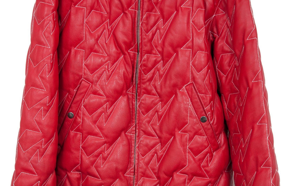 Quilted Leather Jacket BAPE 