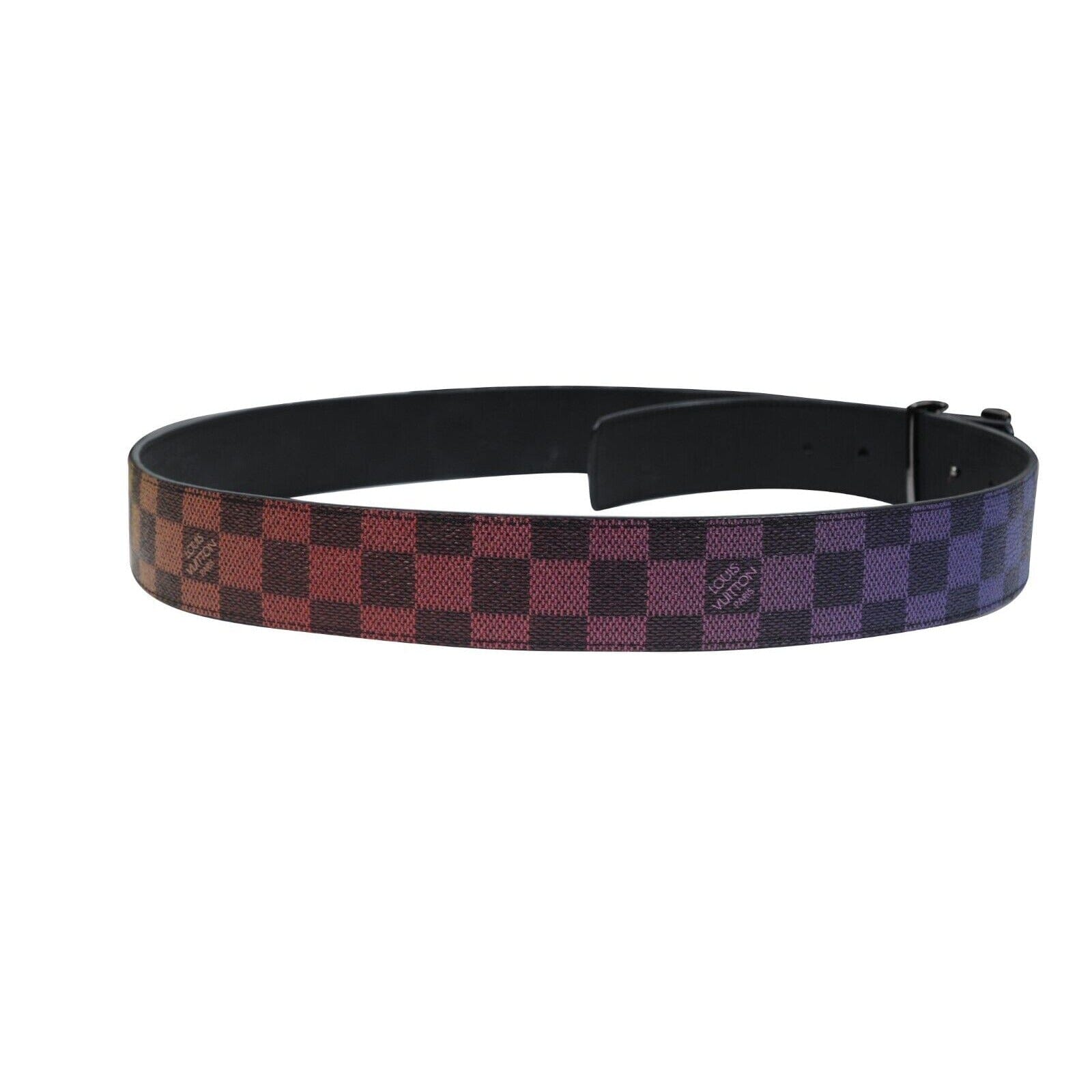 Louis Vuitton Belt Belts Purple LV Initiales College Monogram Heritage 40mm Reversible Belt  main image 4