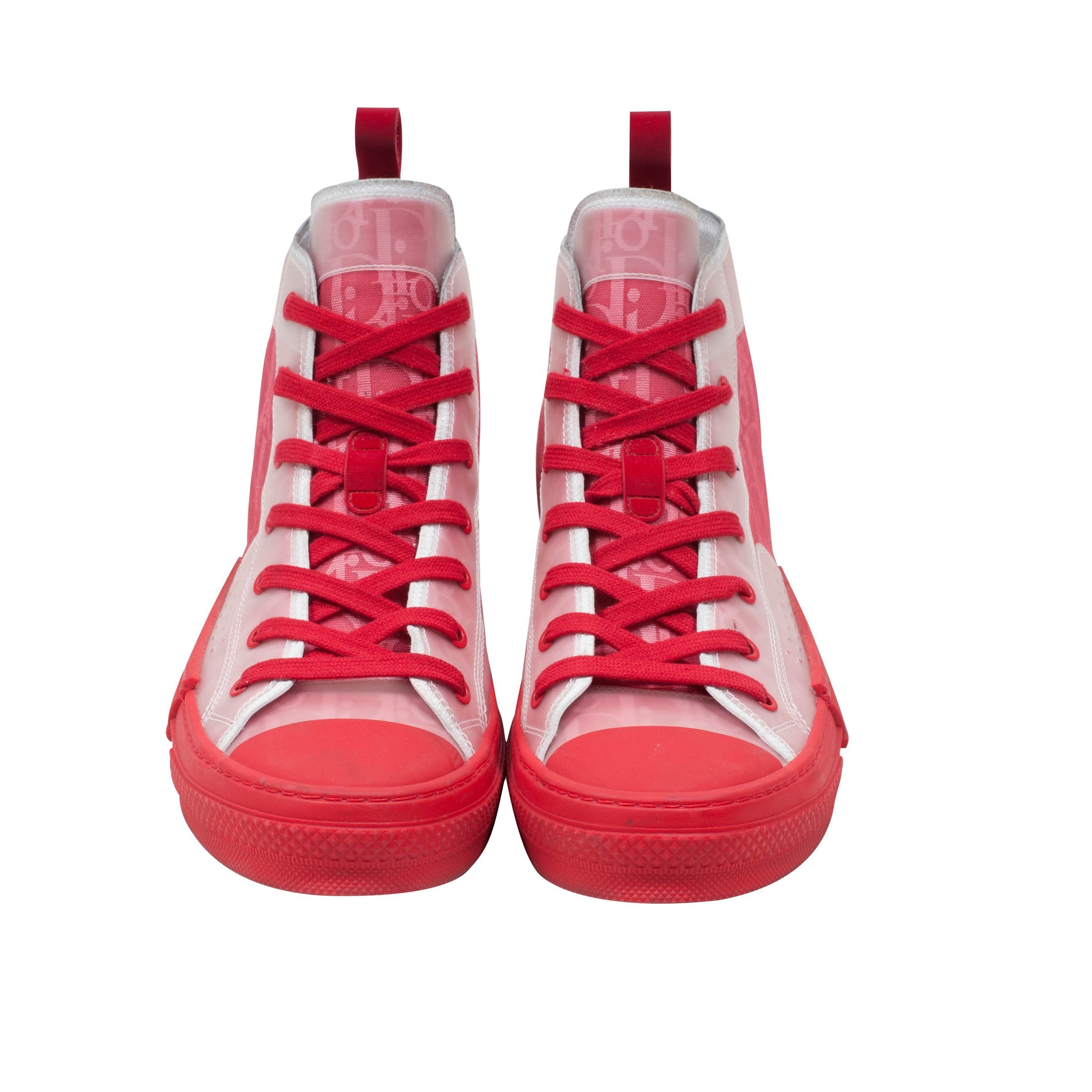Red B23 High Top Dior Oblique Sneakers – THE-ECHELON