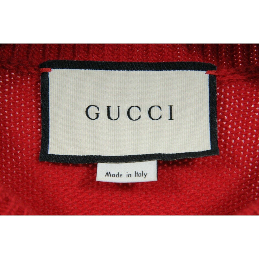 Red Green UFO Spaceship Pullover Wool Sweater GUCCI 