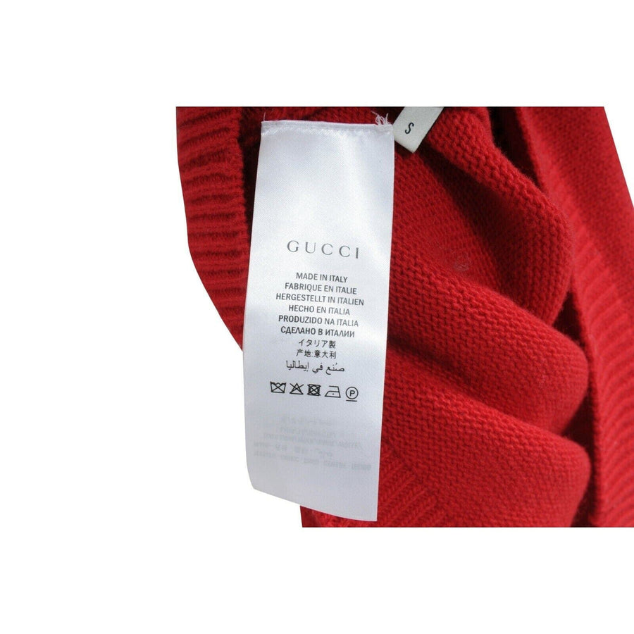 Red Green UFO Spaceship Pullover Wool Sweater GUCCI 