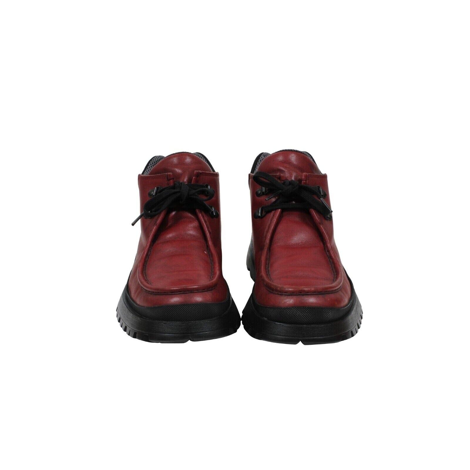 PradaTyrolean Brixxen Hiking Boots US9.5 UK 8.5 Red Leather 