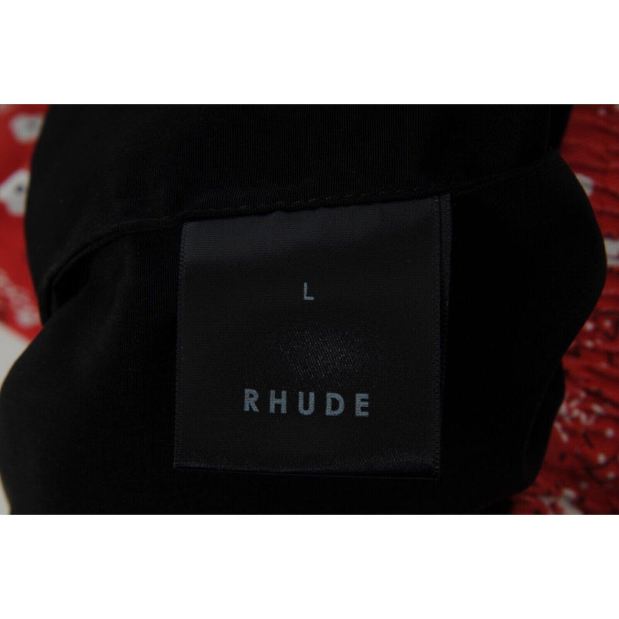 Red Paisley Print Bermuda Bandana Shorts RHUDE 