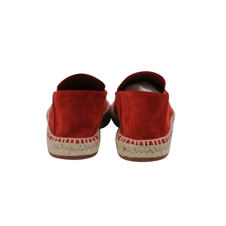 Red Suede Seaside Walk Espadrilles Loro Piana 