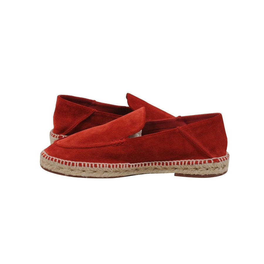 Red Suede Seaside Walk Espadrilles Loro Piana 